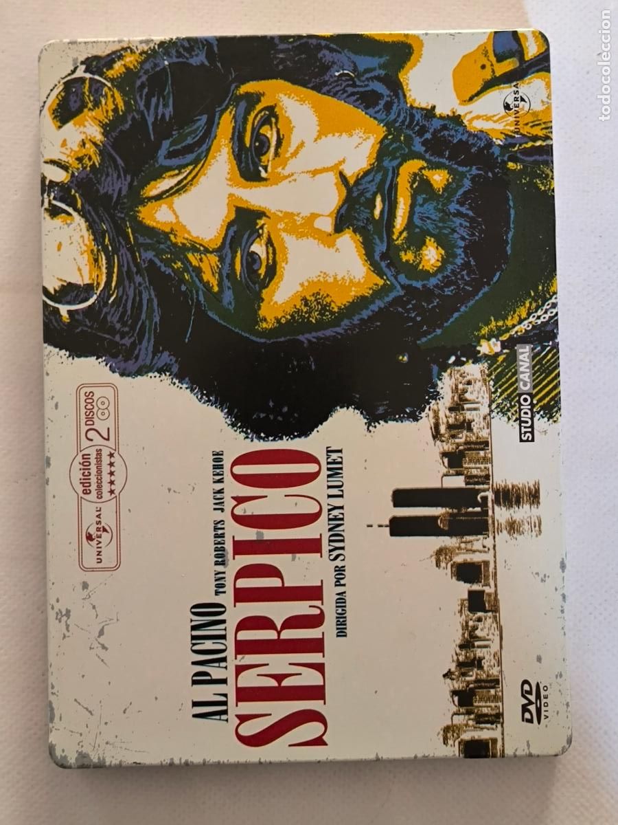 Cine: DVD SERPICO - EDICION COLECCIONISTA 2 DISCOS - CAJA METALICA, STEELBOOK (AT1)