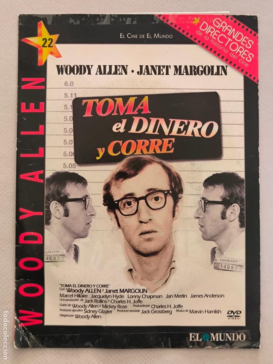 Kino: DVD TOMA EL DINERO Y CORRE - WOODY ALLEN - FUNDA FINA CARTON (5L)