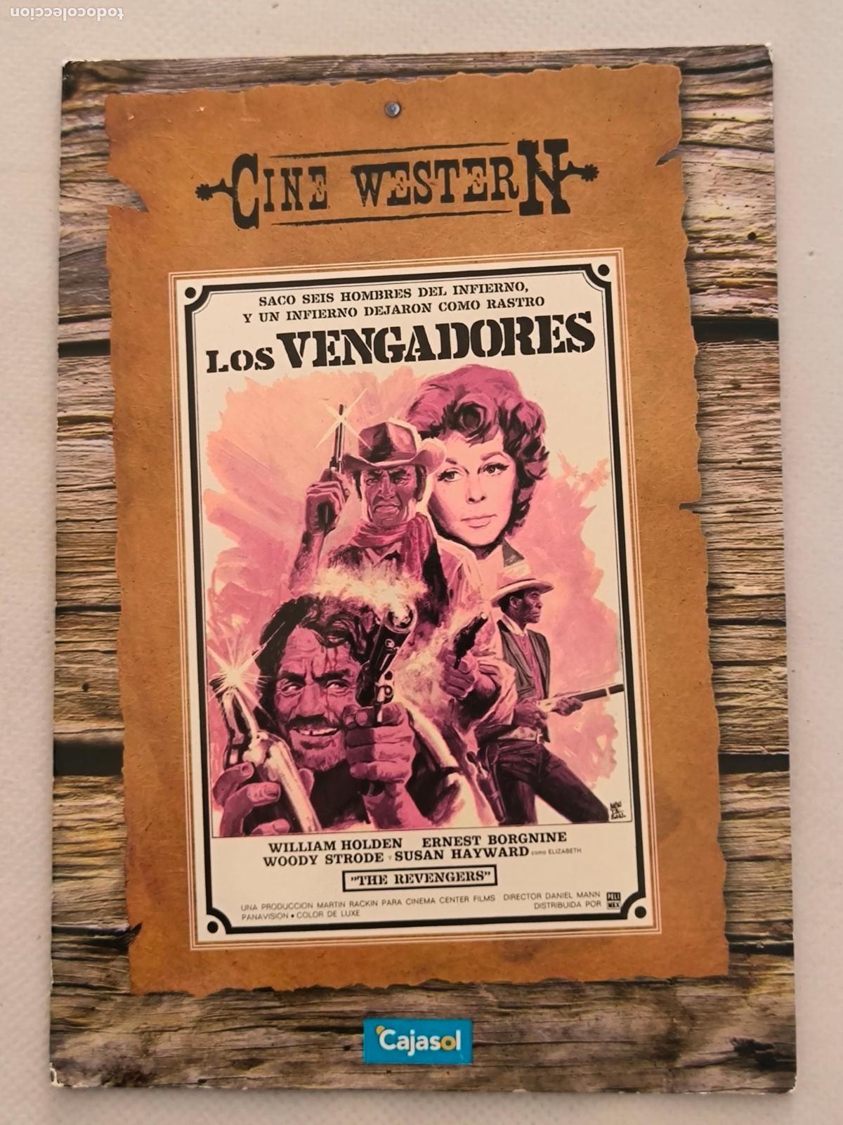 Cin&eacute;ma: DVD LOS VENGADORES - WILLIAM HOLDEN - FUNDA FINA CARTON (5K)