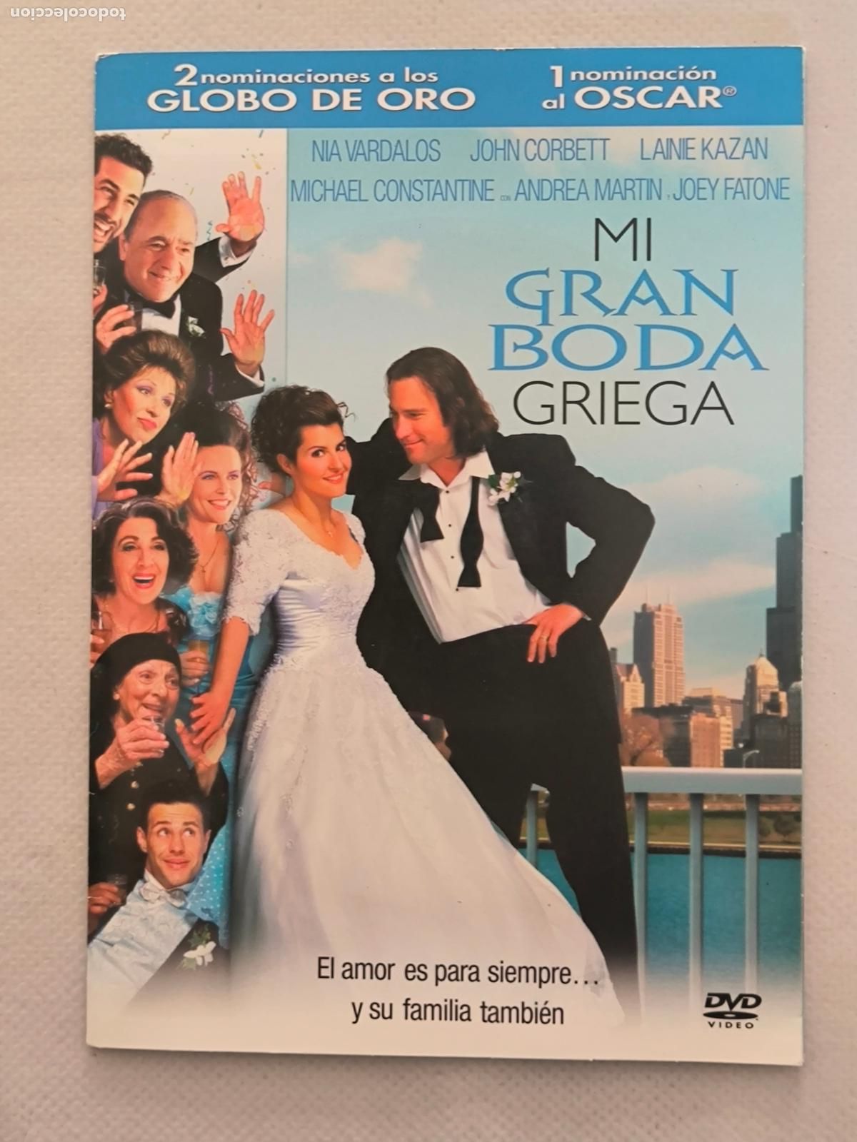 Cine: DVD MI GRAN BODA GRIEGA - FUNDA FINA CARTON (5K)