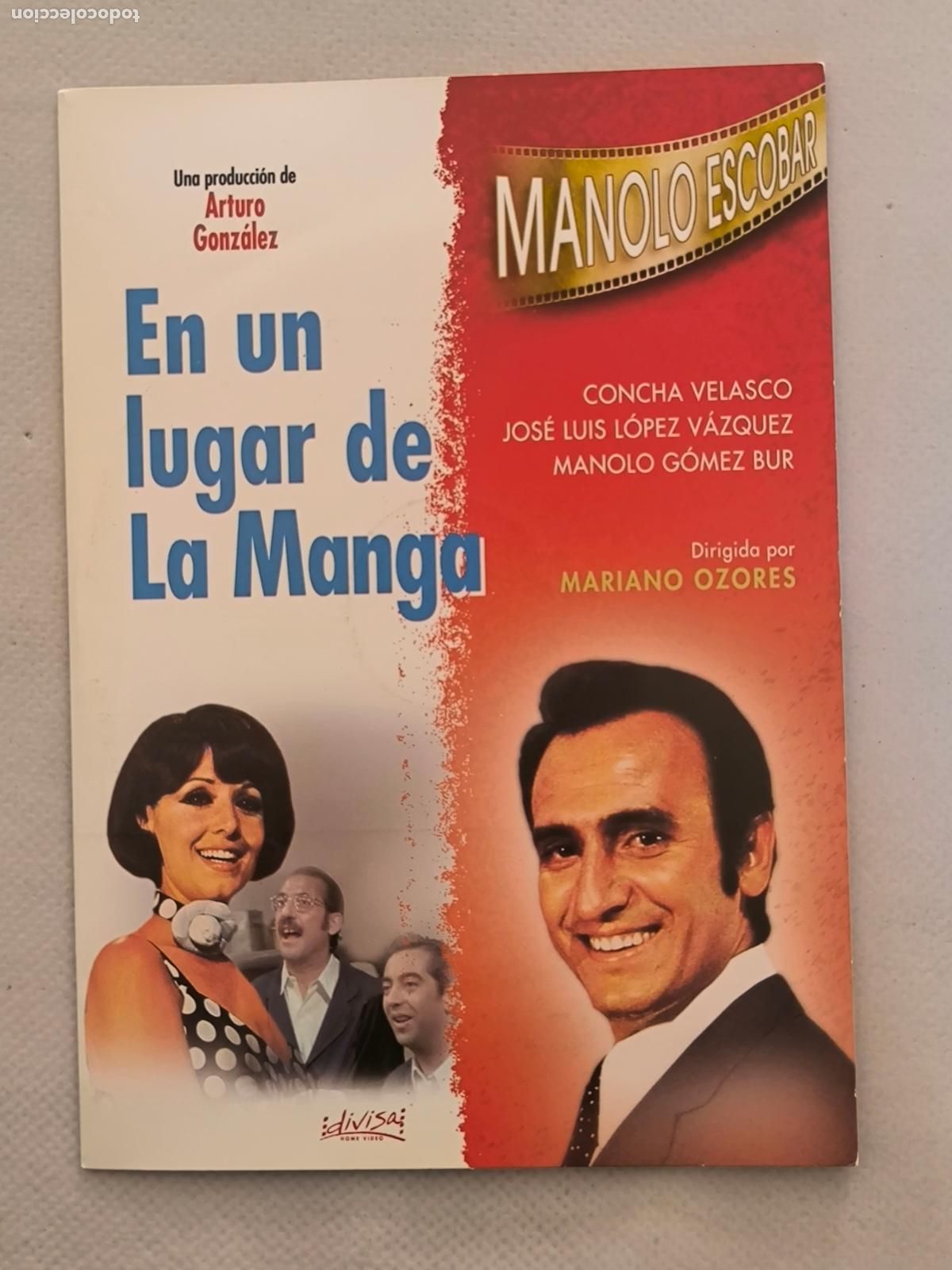 Cine: DVD EN UN LUGAR DE LA MANGA - MANOLO ESCOBAR - FUNDA FINA CARTON (5L)