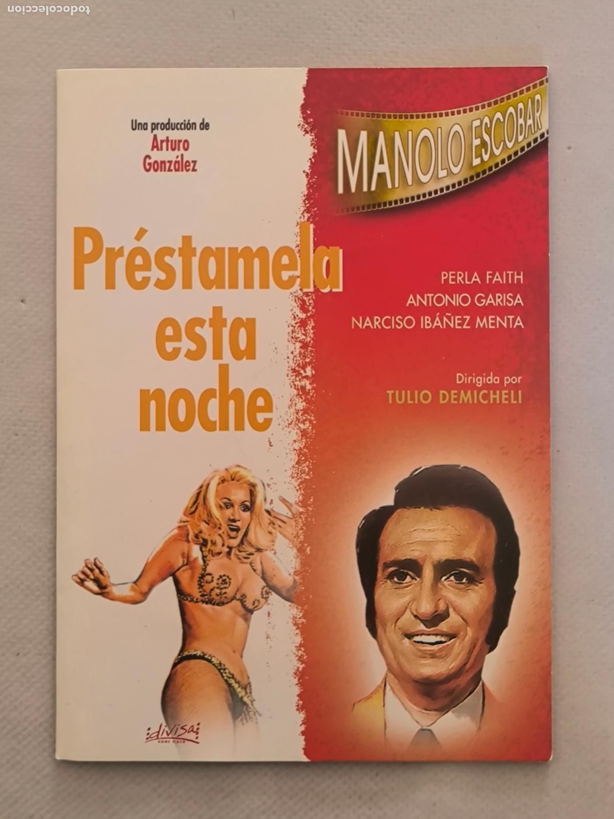 Cine: DVD PRESTAMELA ESTA NOCHE - MANOLO ESCOGAR - FUNDA FINA CARTON (5L)