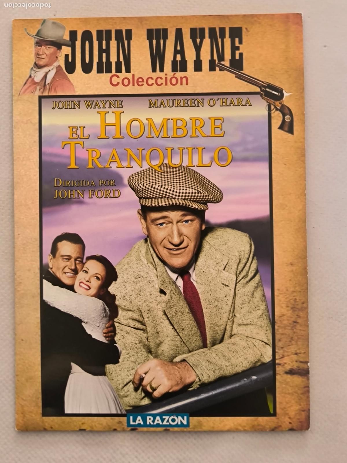 Cine: DVD EL HOMBRE TRANQUILO - JOHN WAYNE - FUNDA FINA CARTON (5L)