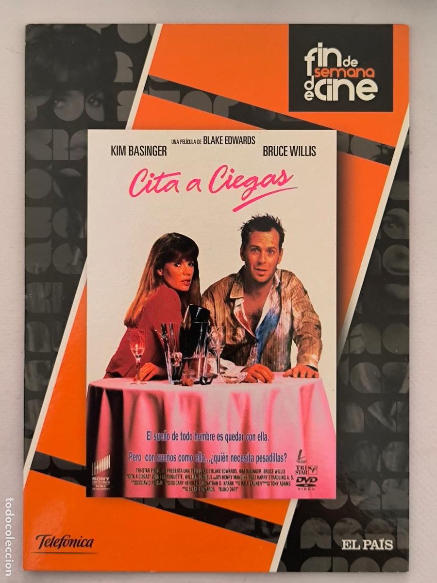 Cinema: DVD CITA A CIEGAS - BRUCE WILLIS - FUNDA FINA CARTON (5M)