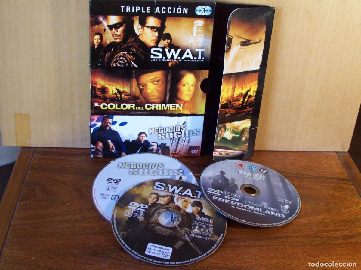 Cine: S.W.A.T. LOS HOMBRES DE HARRELSON + EL COLOR DEL CRIMEN Y NEGOCIOS SUCIOS - TRIPLE DVD