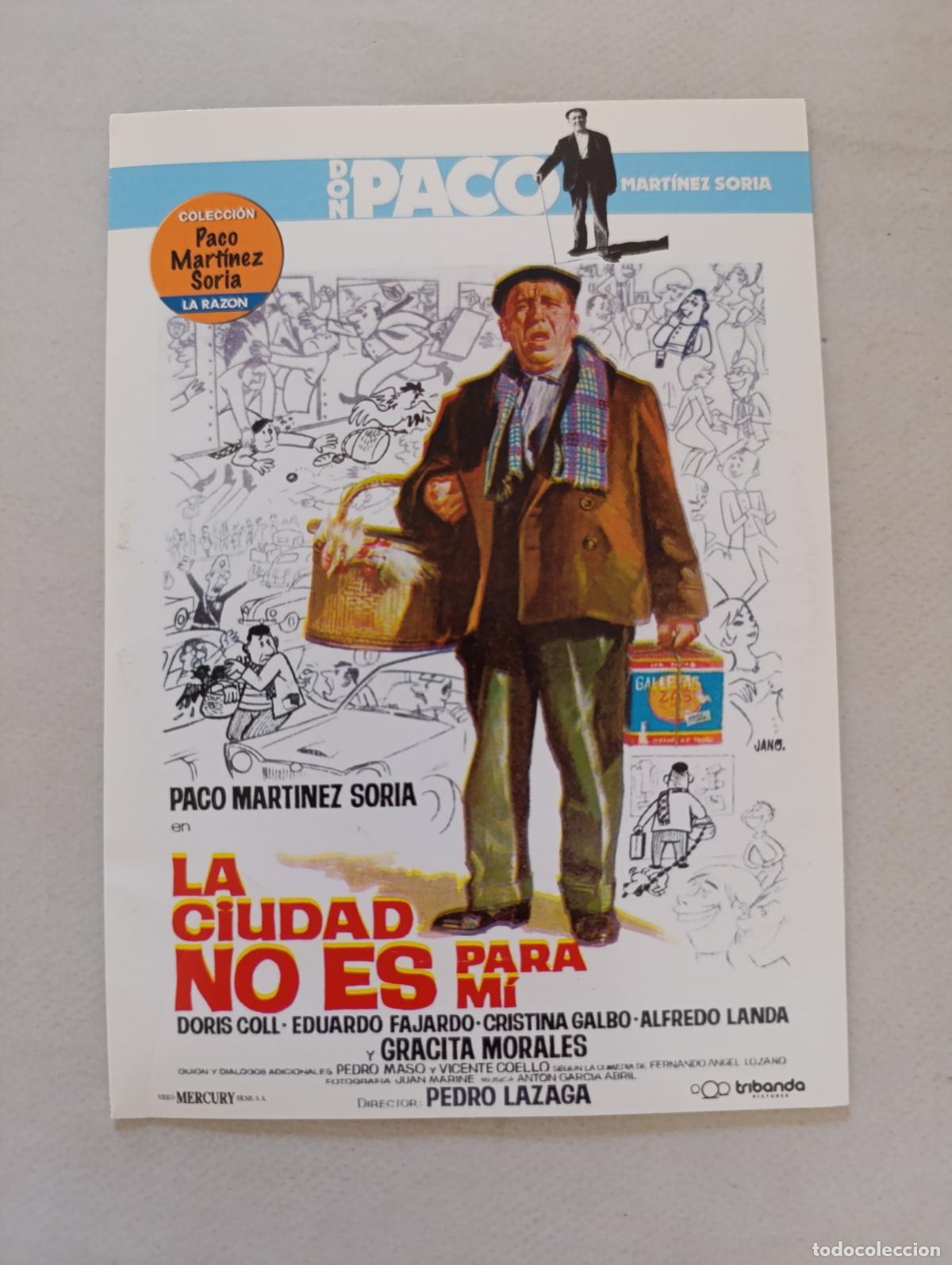 Cine: DVD LA CIUDAD NO ES PARA MI - PACO MARTINEZ SORIA - FUNDA FINA CARTON (E&Ntilde;)