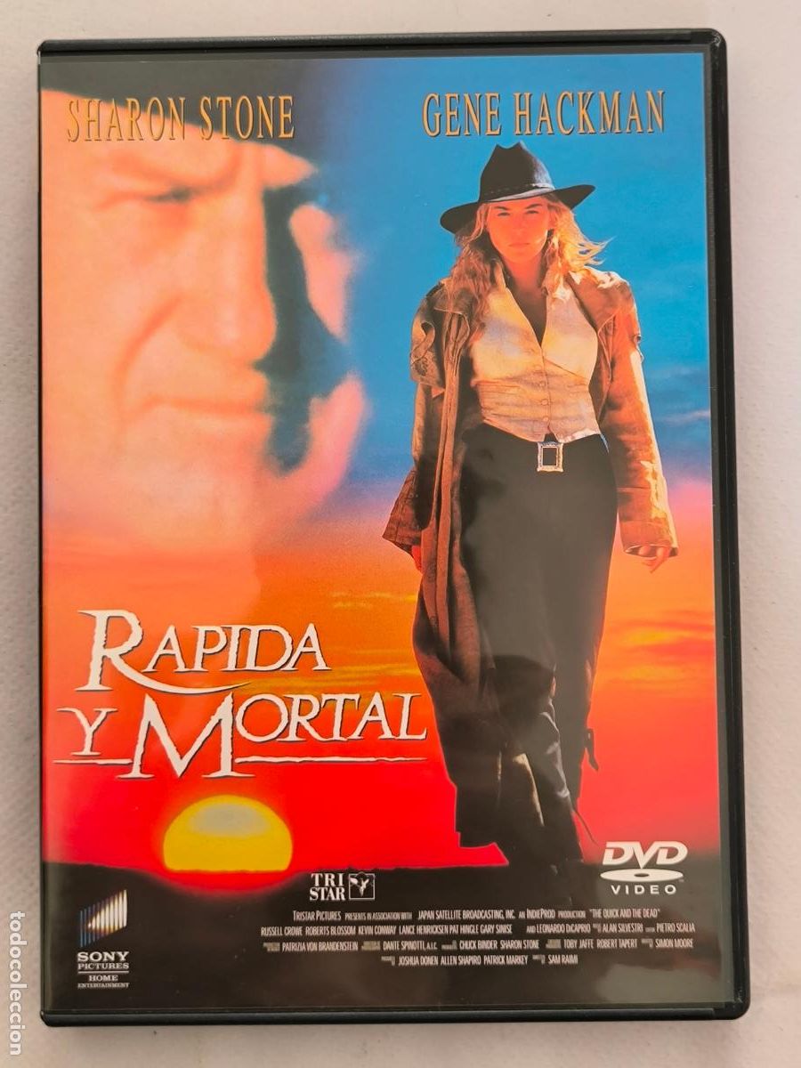 Cine: DVD RAPIDA Y MORTAL - SHARON STONE, GENE HACKMAN (AVw)