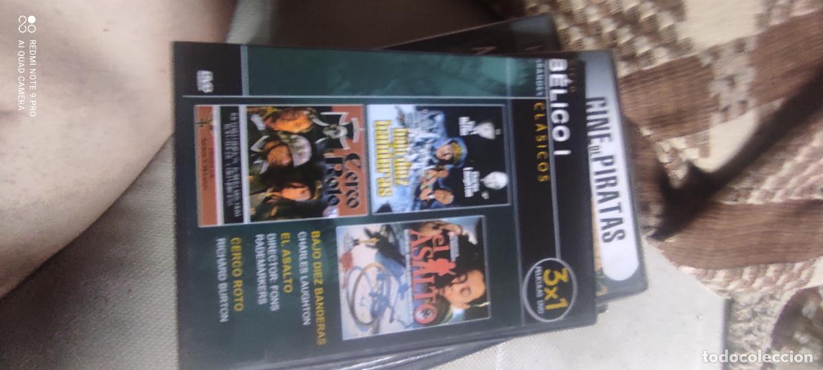 Cine: D.V.D-3 X 1 BAJO DIEZ BANDERAS-EL ASALTO-CERCO ROJO-(&)