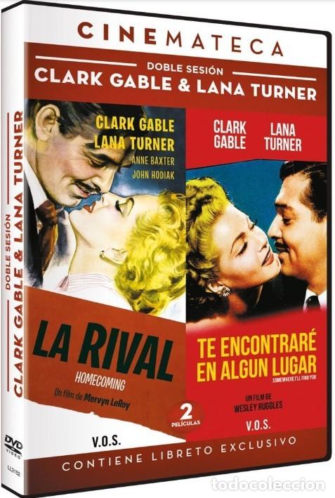 Cine: La Rival - Te Encontrar&eacute; en Alg&uacute;n Lugar - Doble Sesi&oacute;n Clark Gable - Lana Turner DVD Como nuevo