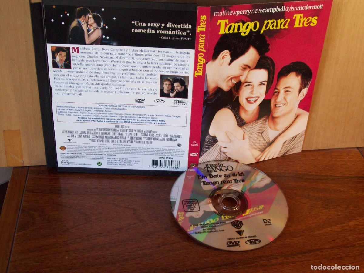 Cine: TANGO PARA TRES - NATTHEW PERRY - NEVE CAMPBELL - DYLAN MCDERMOTT - DVD SNAPCASE