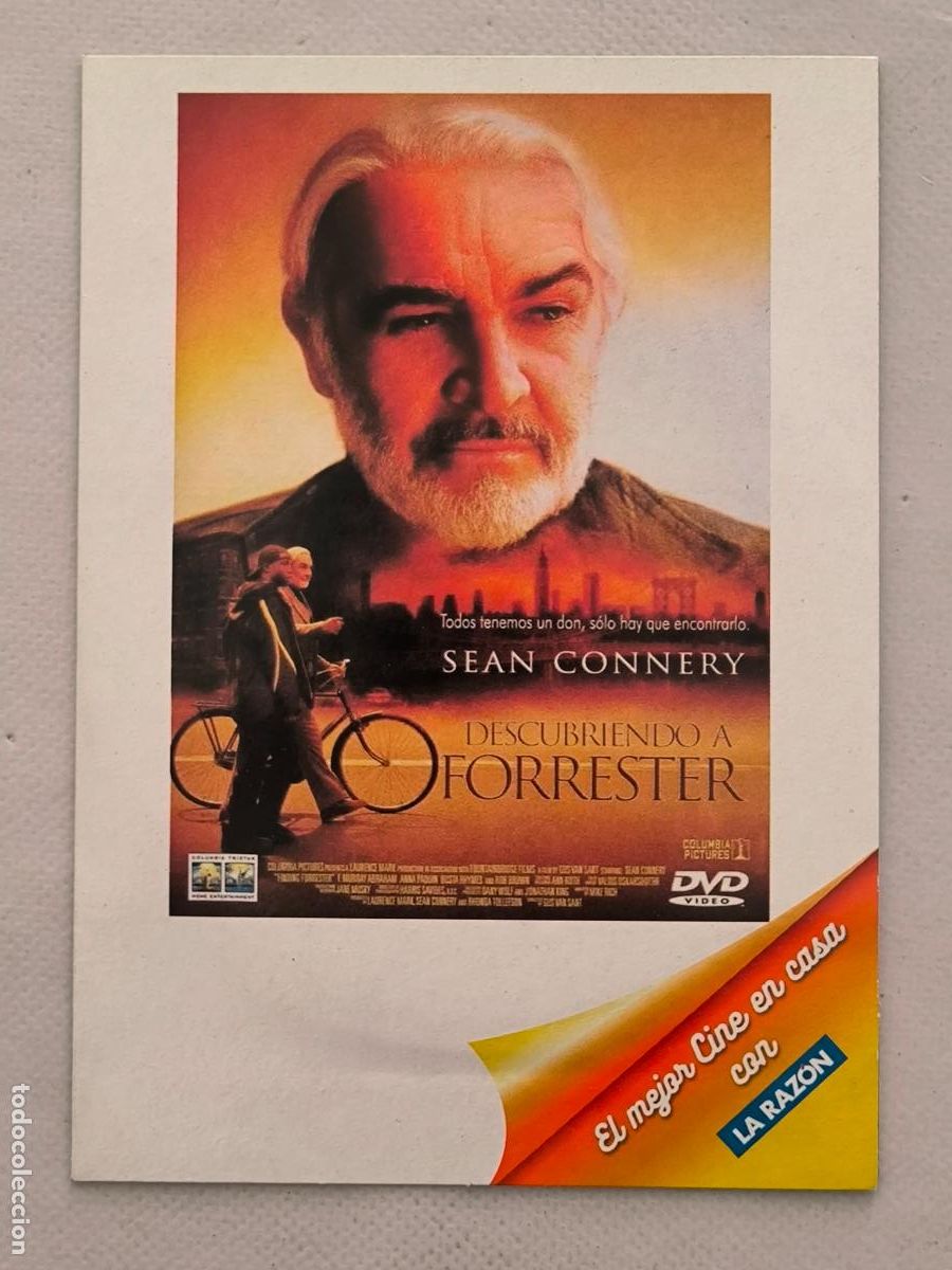 Cinema: DVD DESCUBRIENDO A FORRESTER - SEAN CONNERY - FUNDA FINA CARTON (5&Ntilde;)