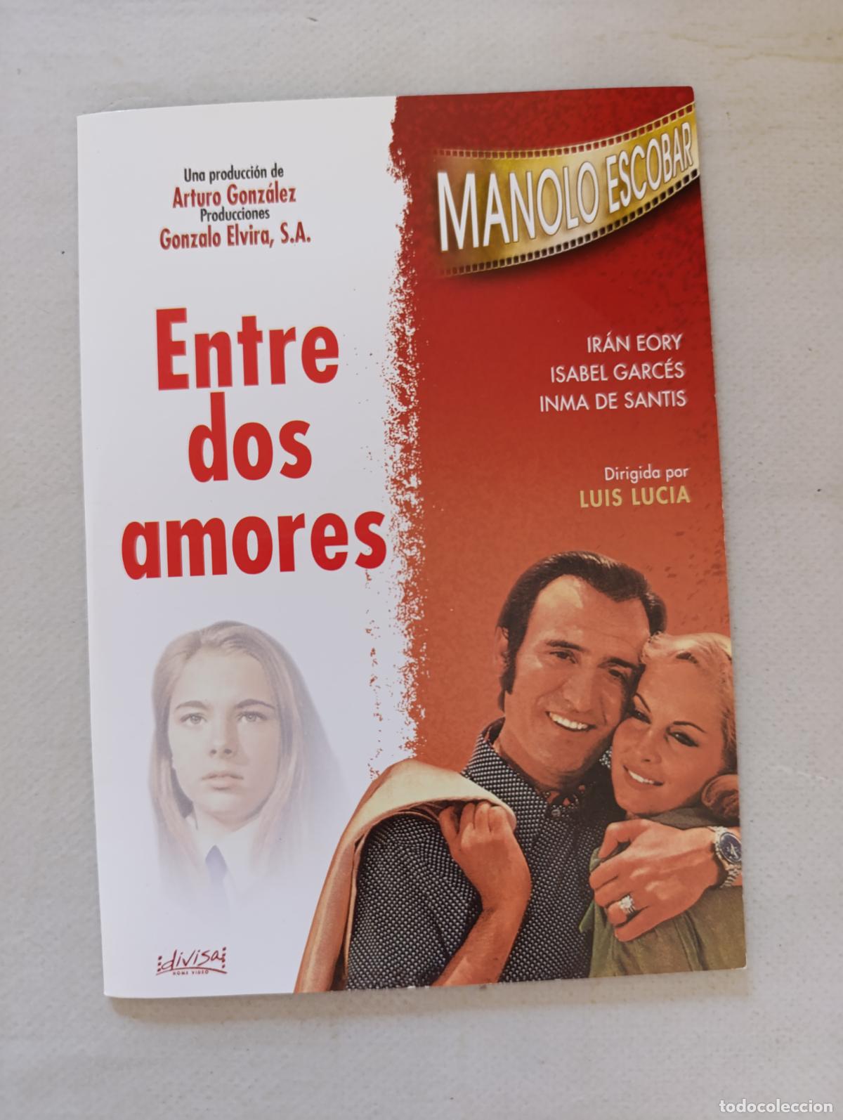Cine: DVD ENTRE DOS AMORES - MANOLO ESCOBAR - FUNDA FINA CARTON (AY)