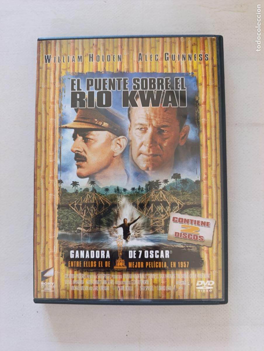 Cine: DVD EL PUENTE SOBRE EL RIO KWAI - EDICION 2 DISCOS - WILLIAM HOLDEN, ALEC GUINNESS (AY)