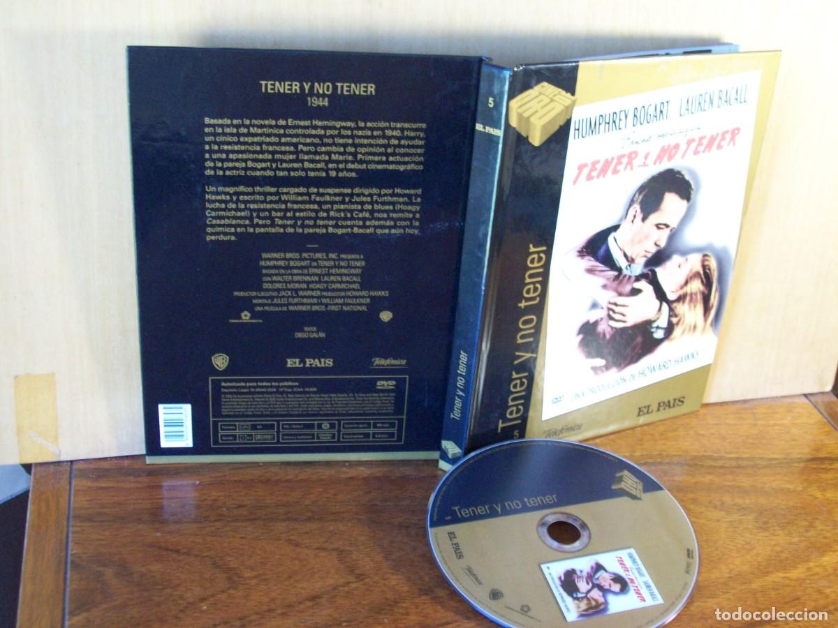 Kino: TENER Y NO TENER - HUMPHREY BOGART - LAUREN BACALL - DVD TAPAS DURAS LIBRETO 60 PAGINAS