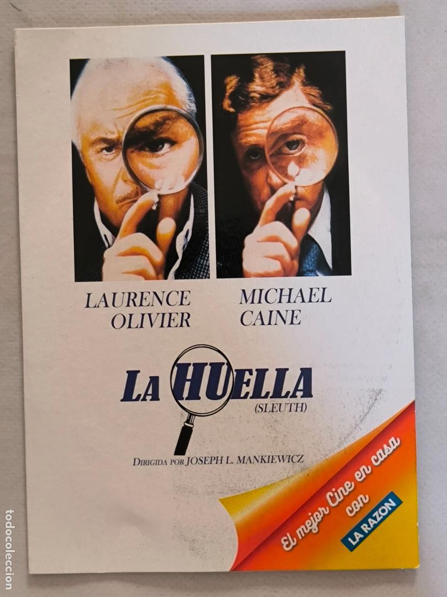 Cine: DVD LA HUELLA (SLEUTH) - LAURENCE OLIVIER - FUNDA FINA CARTON (5O)