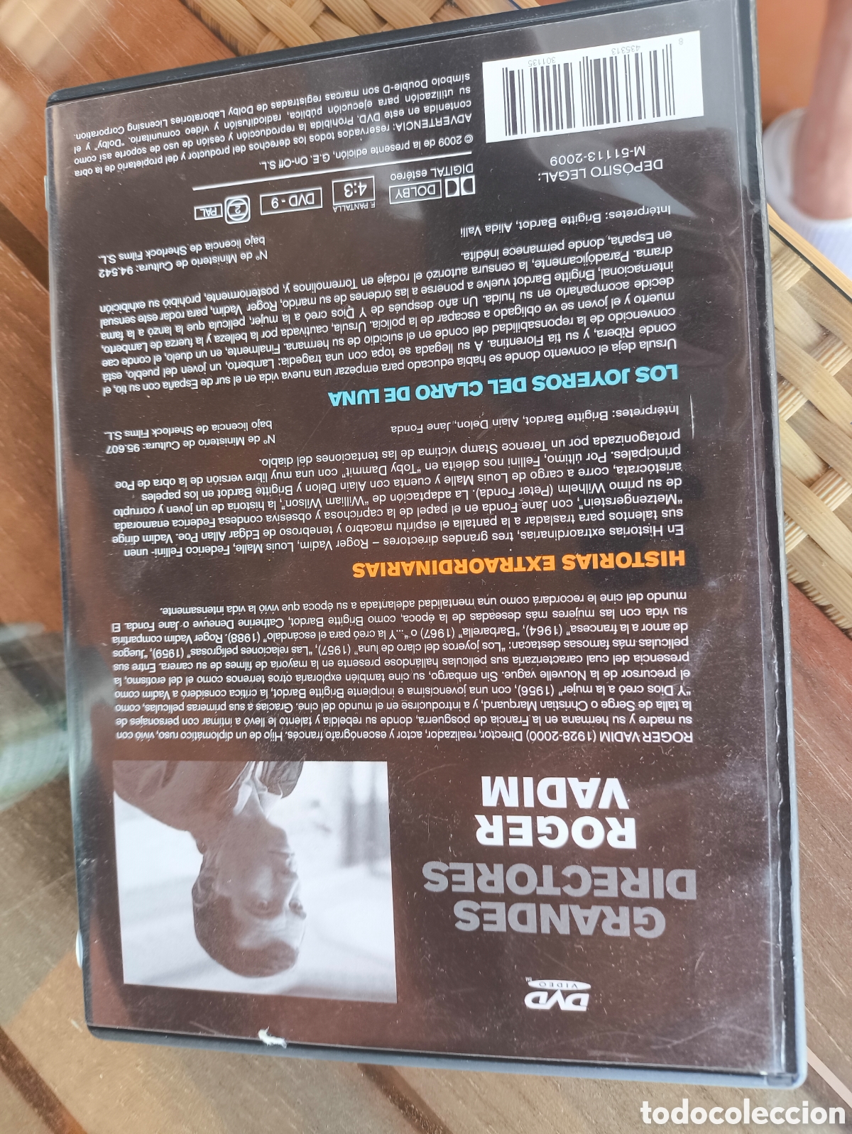 Cine: DVD de Roger vadim.lote R.n.452