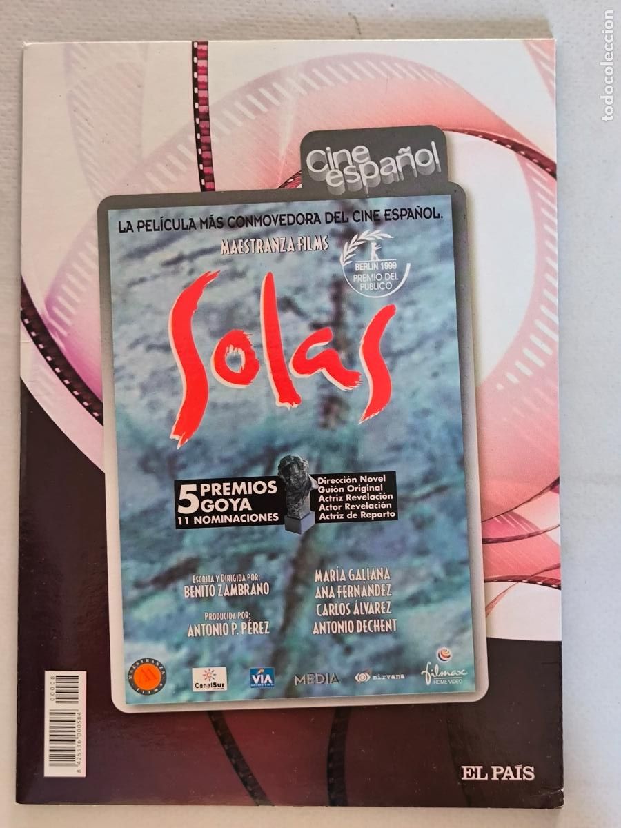 Cin&eacute;ma: DVD SOLAS - ANTONIO P. PEREZ - FUNDA FINA CARTON (5Q)