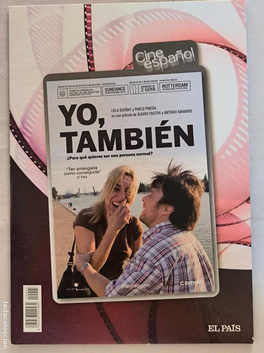 Cine: DVD YO, TAMBIEN - PABLO PINEDA - FUNDA FINA CARTON (5Q)