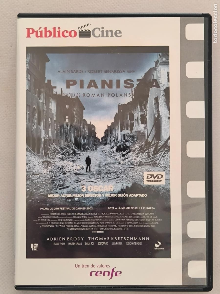 Cine: DVD EL PIANISTA - ROMAN POLANSKI (CT)