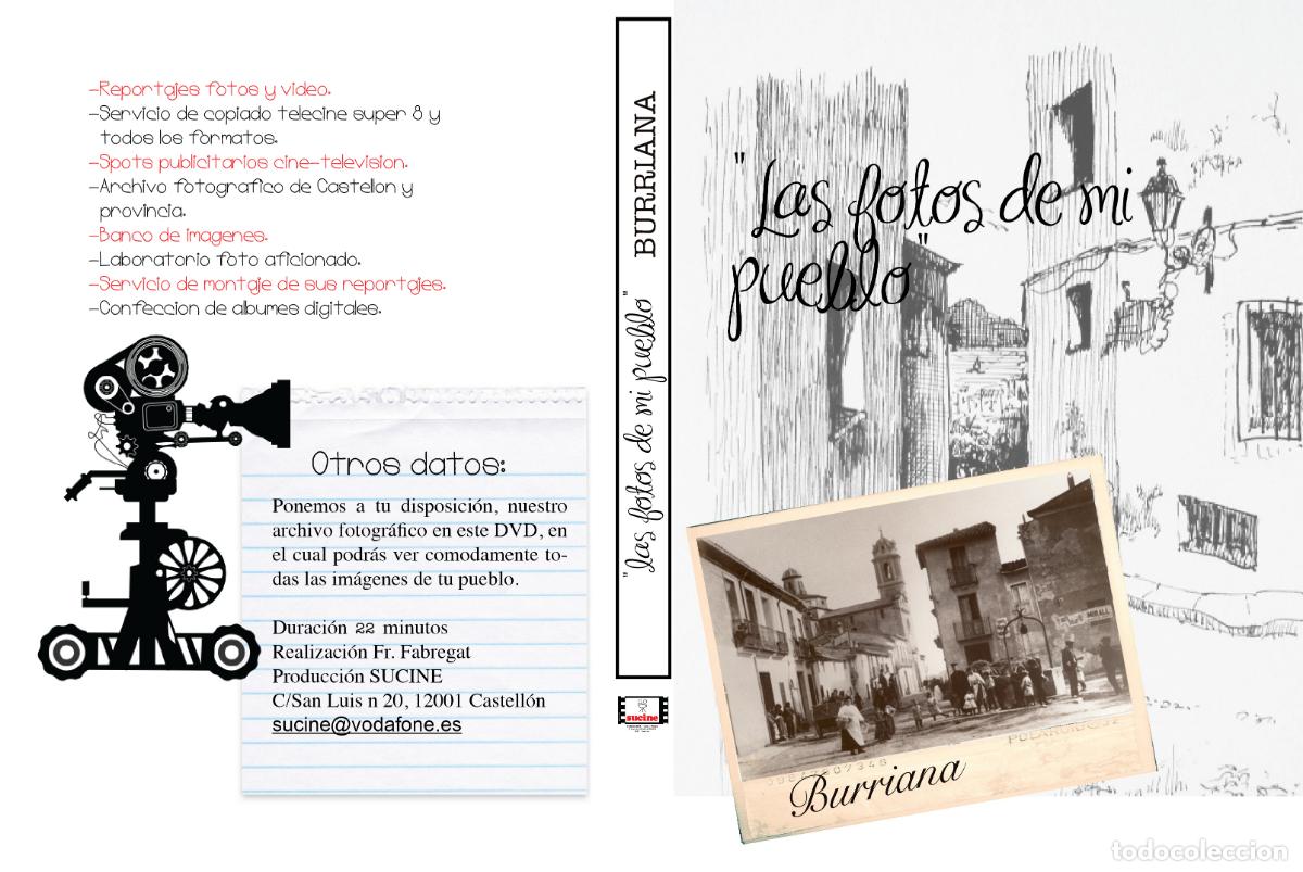 Cine: BURRIANA , PASADO Y PRESENTE (IMAGENES COMPARATIVAS DESDE A&Ntilde;OS 40 AL 2000) EN DVD