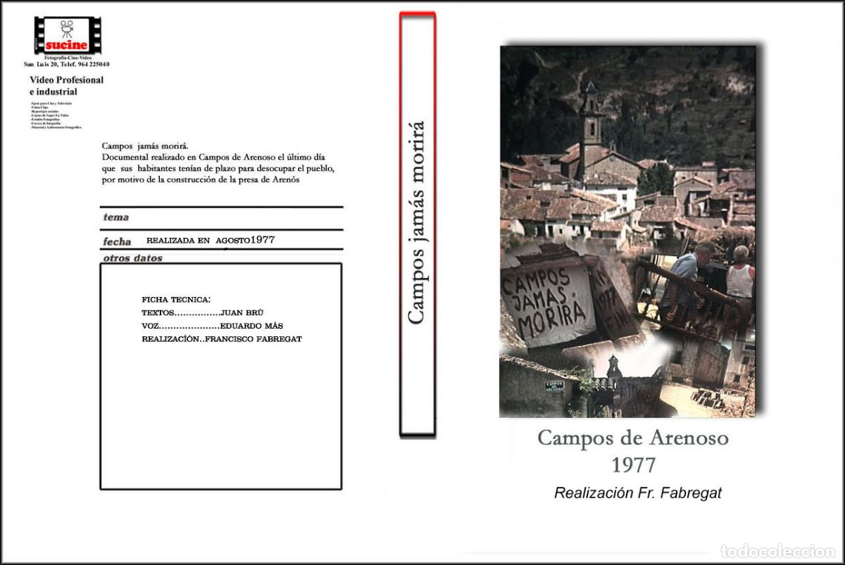Cine: CAMPOS JAMAS MORIRA, ULTIMAS 24 HORAS DE CAMPOS DE ARENOSO ANTES DE ABANDONAR LA POBLACI&Oacute;N EN DVD