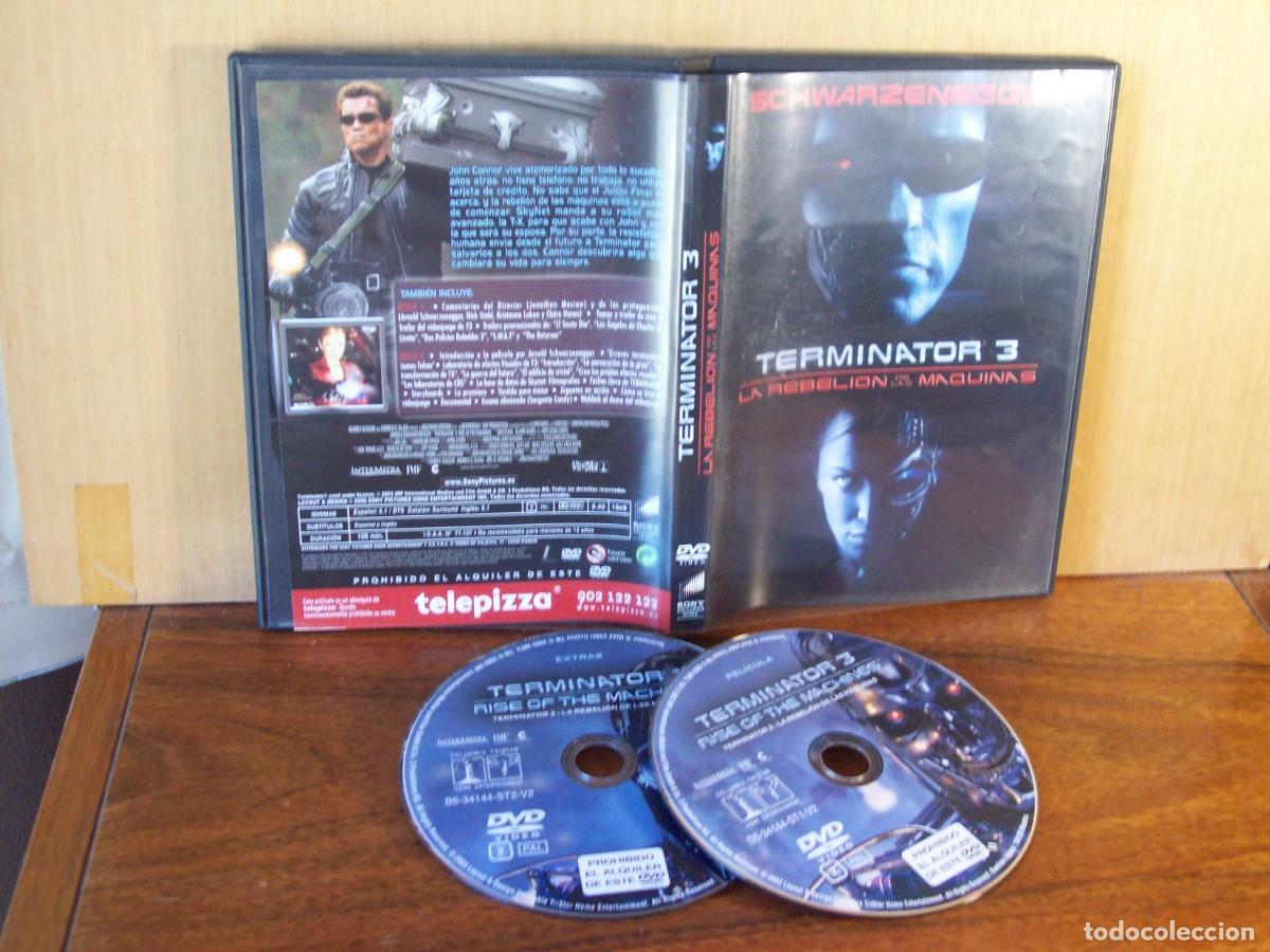 Cine: TERMINATOR 3 - LA REBELIONDE LAS MAQUINAS - ARNOL SCHWARZENEGGER - DOBLE DVD EDICION TELEPIZZA