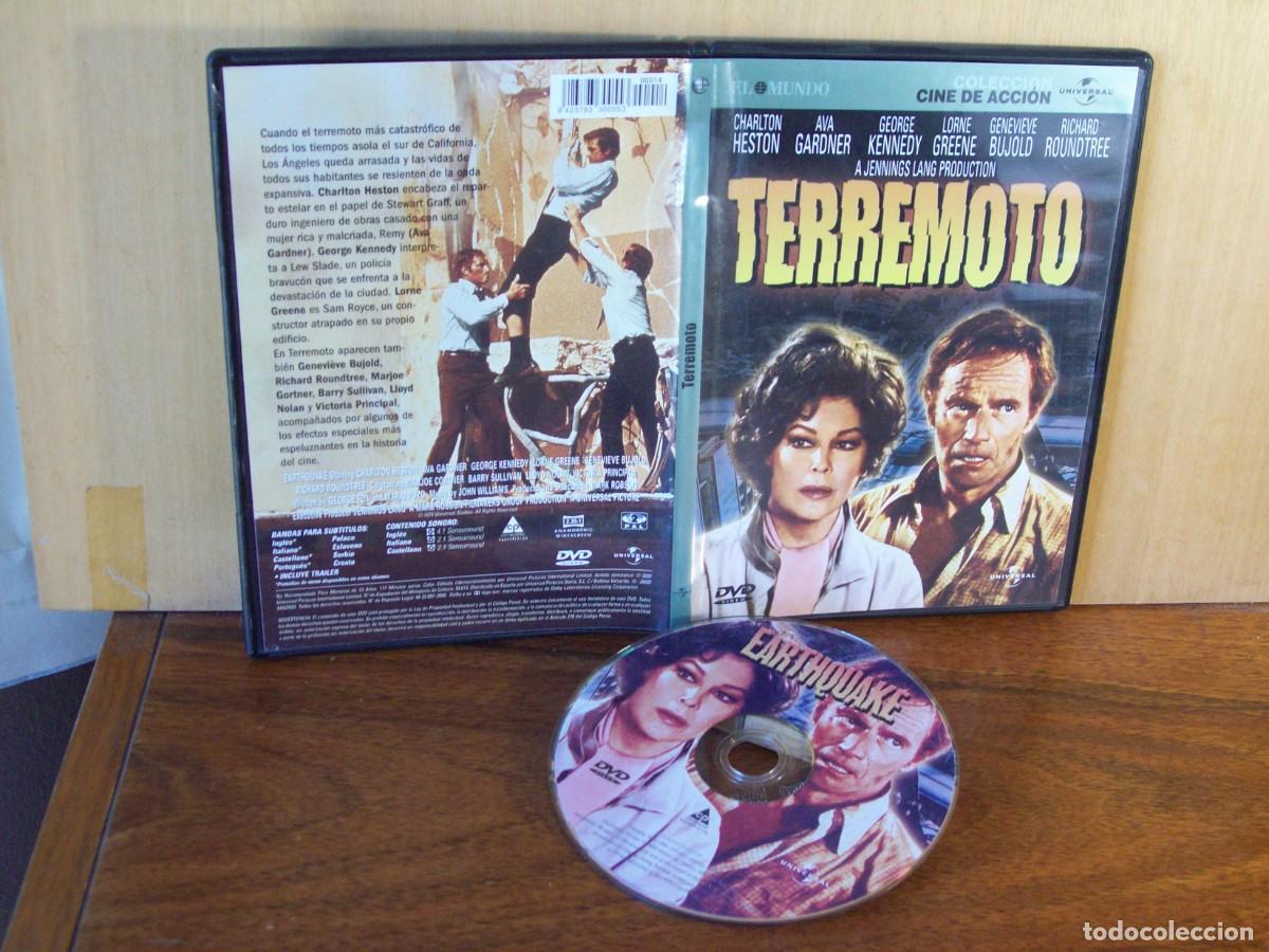 Cine: TERREMOTO - CHARLTON HESTON - AVA GARDNER -LORNE GREENE - DVD CAJA FINA EDICION EL MUNDO