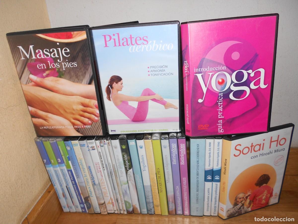 Cinema: LOTE 31 DVDs YOGA / PILATES / ESTIRAMIENTOS / MASAJES / OSTEOPATIA / SOTAI HO / etc, etc... - 1&euro;y+