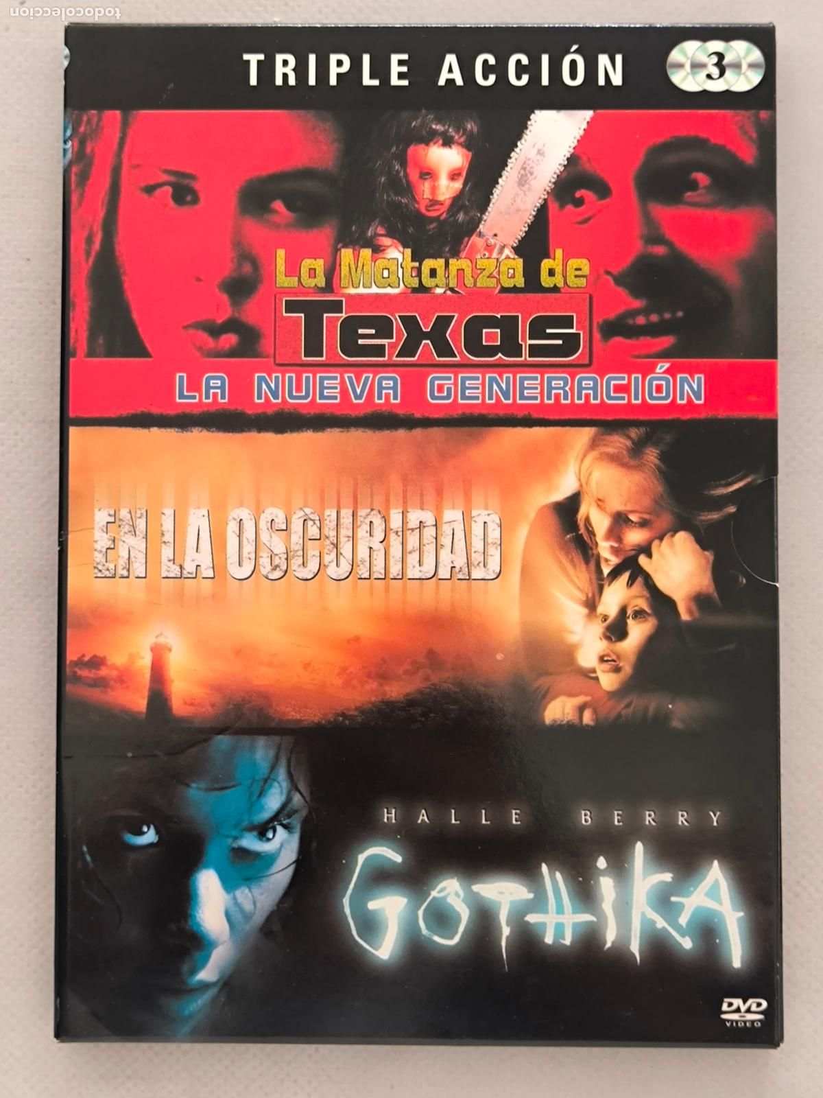 Cin&eacute;ma: DVD LA MATANZA DE TEXAS: LA NUEVA GENERACION / EN LA OSCURIDAD / GOTHIKA - TRIPLE ACCION (CV)