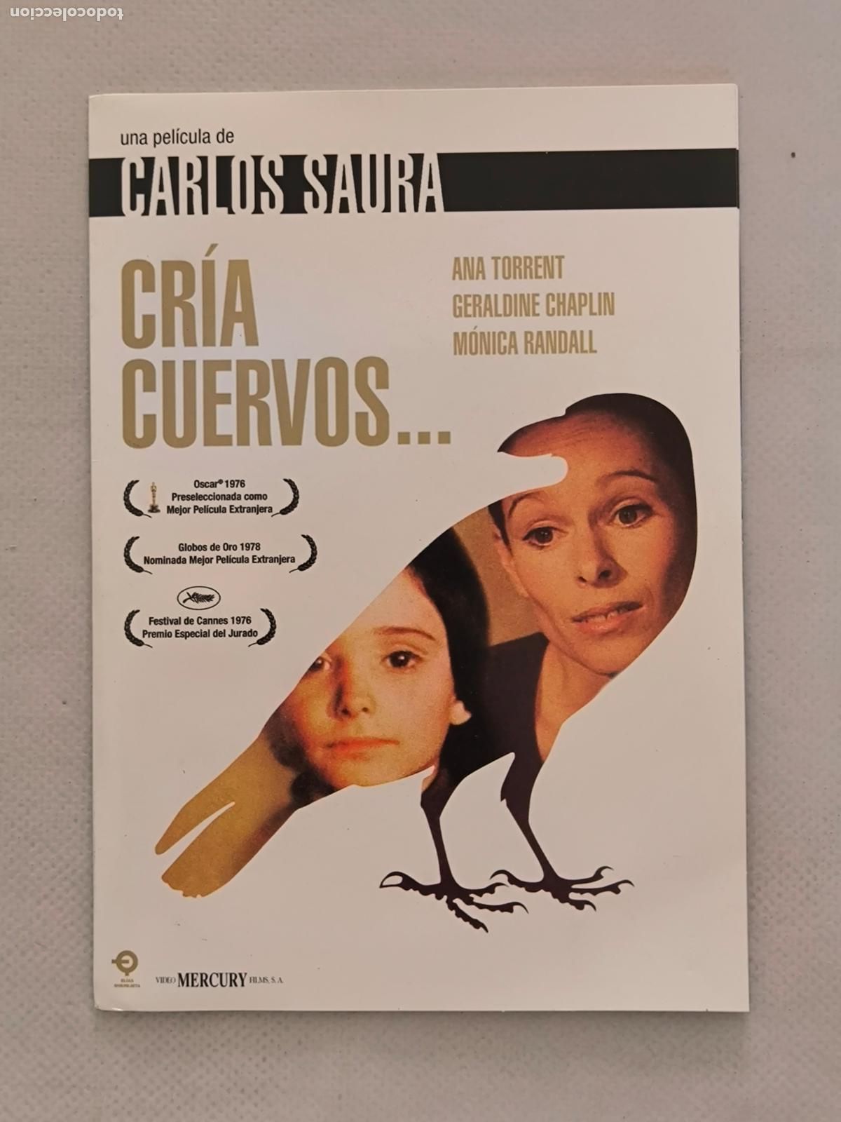 Cine: DVD CRIA CUERVOS... - CARLOS SAURA - FUNDA FINA CARTON (5R)