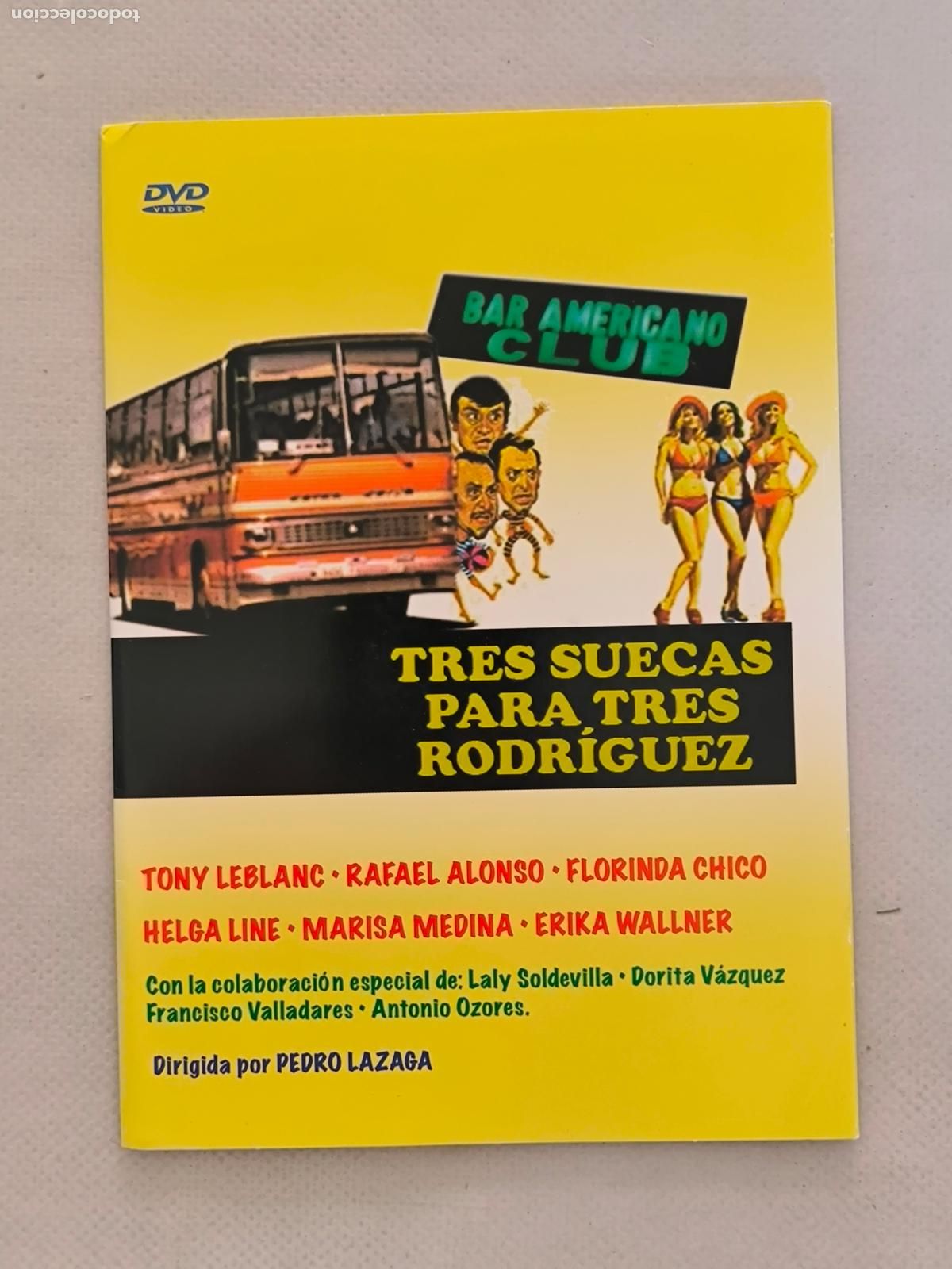 Cine: DVD TRES SUECAS PARA TRES RODRIGUEZ - FUNDA FINA CARTON (5S)
