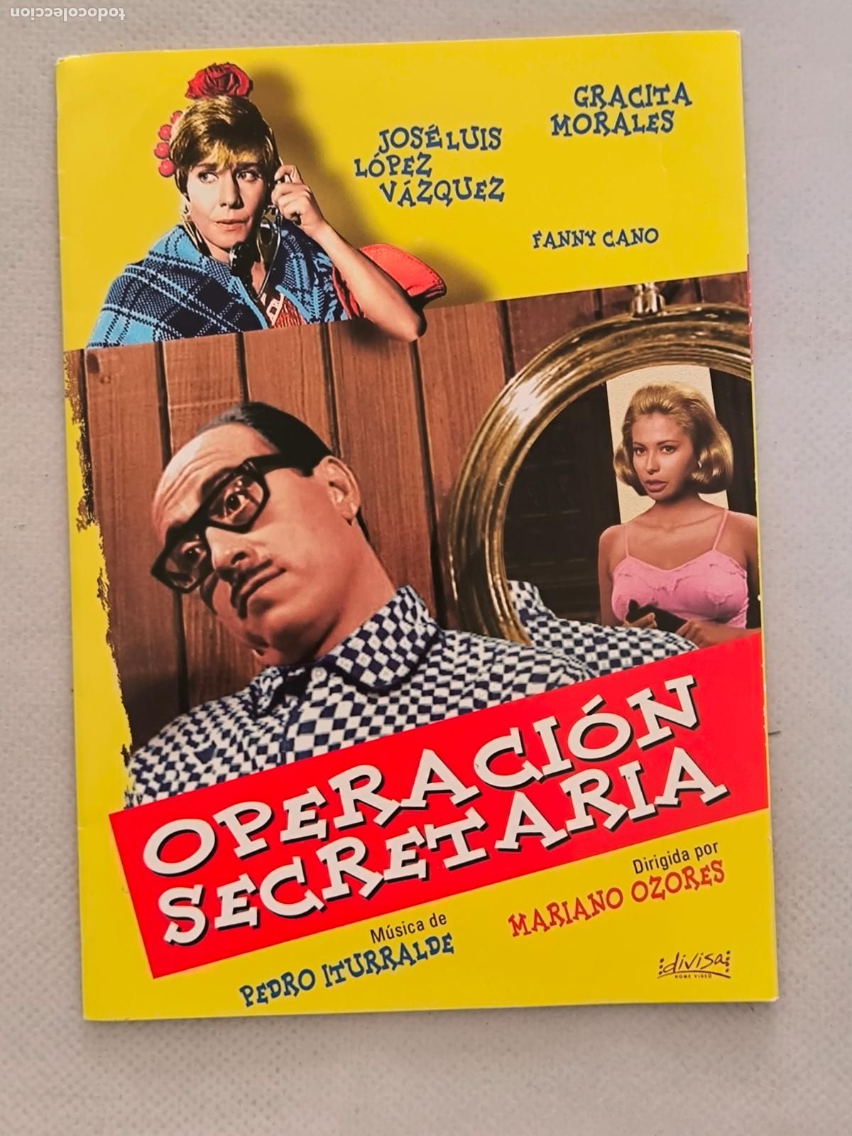 Cine: DVD OPERACION SECRETARIA - MARIANO OZORES - FUNDA FINA CARTON (5S)