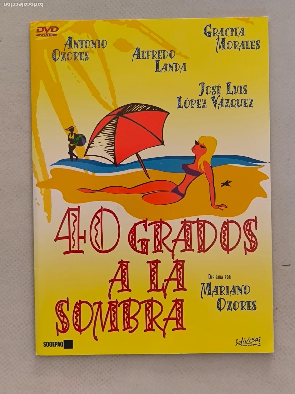 Cine: DVD 40 GRADOS A LA SOMBRA - MARIANO OZORES - FUNDA FINA CARTON (5S)