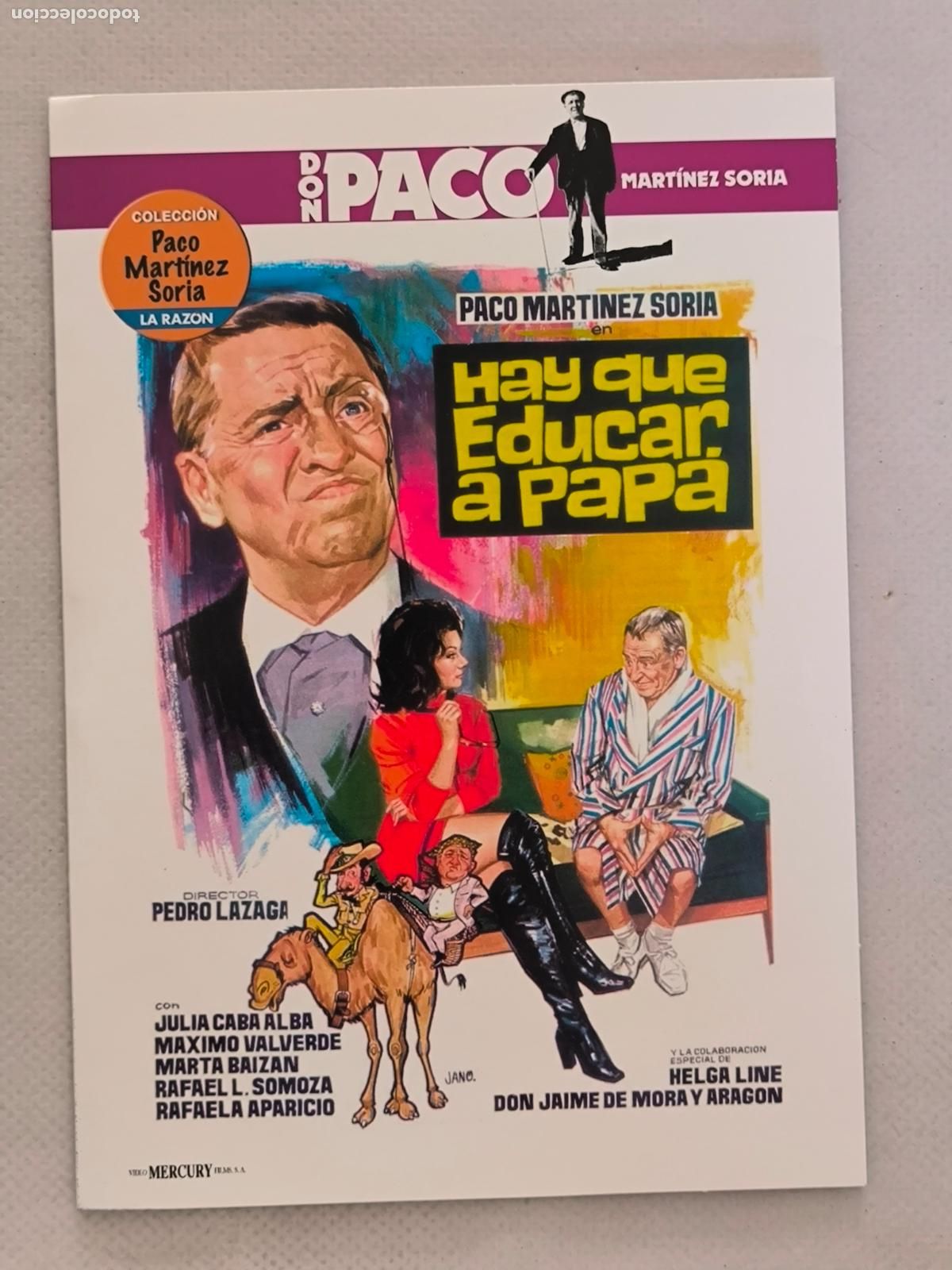 Cine: DVD HAY QUE EDUCAR A PAPA - DON PACO MARTINEZ SORIA - FUNDA FINA CARTON (5S)