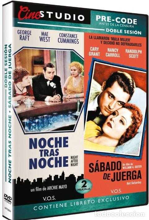 Cine: Noche Tras Noche - S&aacute;bado de Juerga - Cine Estudio Pre Code con Libreto DVD Como nuevo