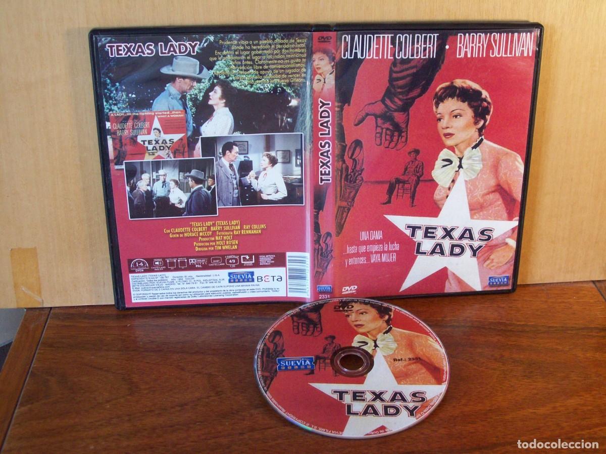 Cine: TEXAS LADY - CLAUDETTE COLBERT - BARRY SULLIVAN - RAY COLLINS - DVD