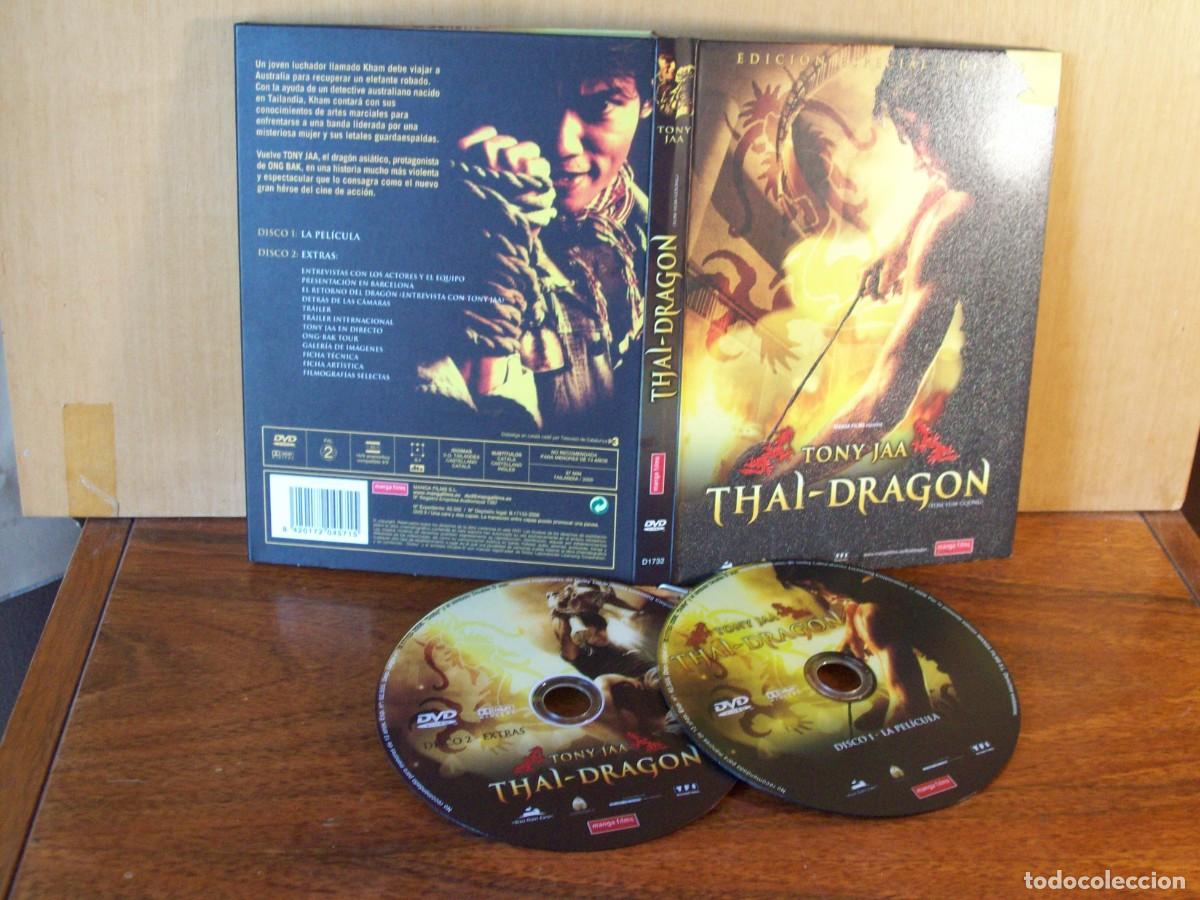 Cine: THAI - DRAGON - TONY JAA - DOBLE DVD EN ESTUCHE DE TAPAS DURAS