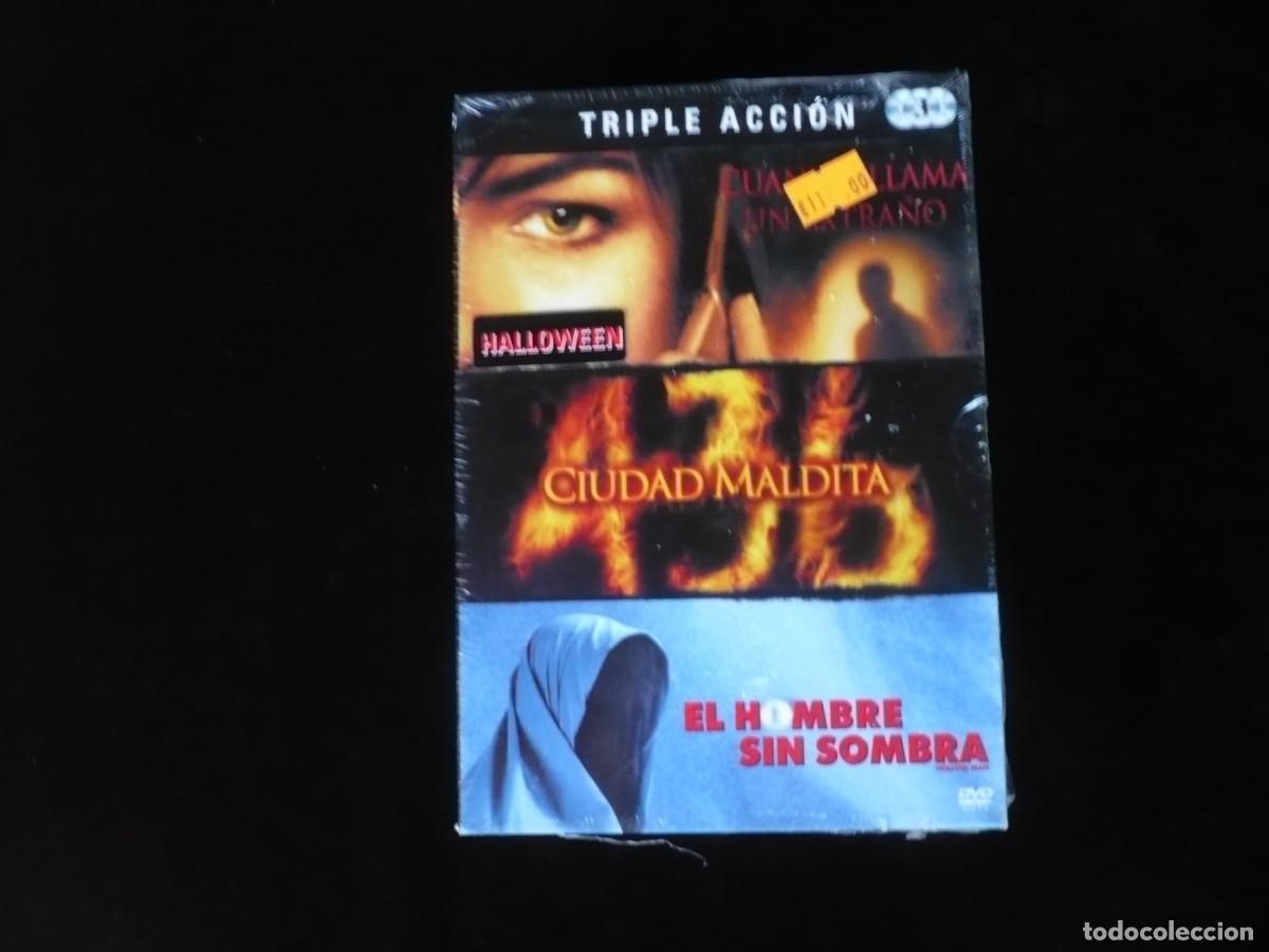 Cine: cuando llama un extra&ntilde;o + ciudad maldita + el hombre sin sombra - dvd nuevo precintado