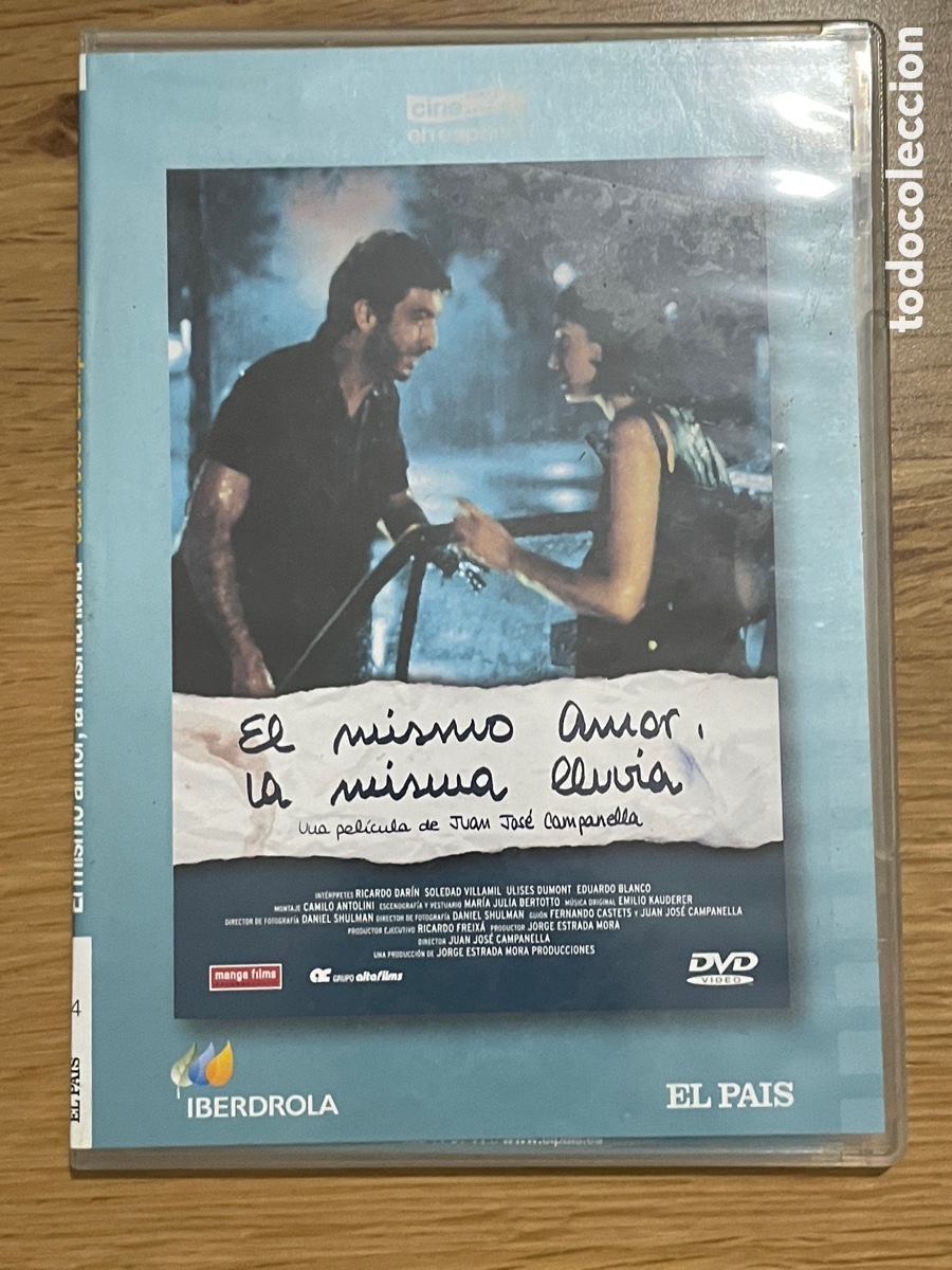 Cine: DVD. El mismo amor, la misma lluvia. Juan Jos&eacute; Campanella. Ricardo Dar&iacute;n. Colecci&oacute;n El Pa&iacute;s.