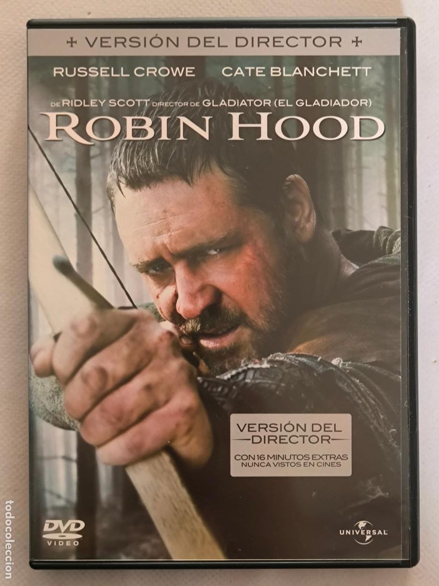 Cine: DVD ROBIN HOOD - VERSION DEL DIRECTOR - RIDLEY SCOTT (CX)