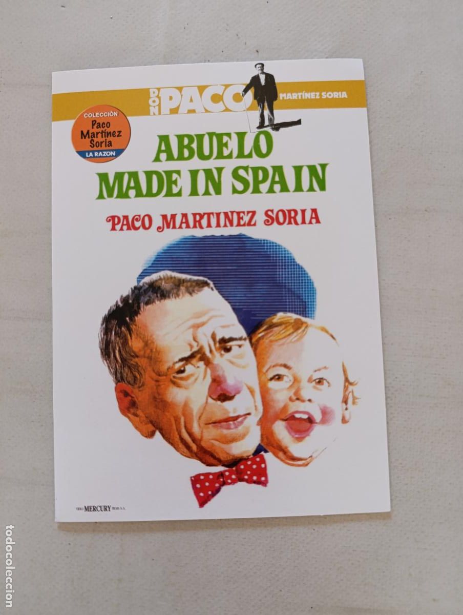 Cine: DVD ABUELO MADE IN SPAIN - PACO MARTINEZ SORIA - FUNDA FINA CARTON (CM)