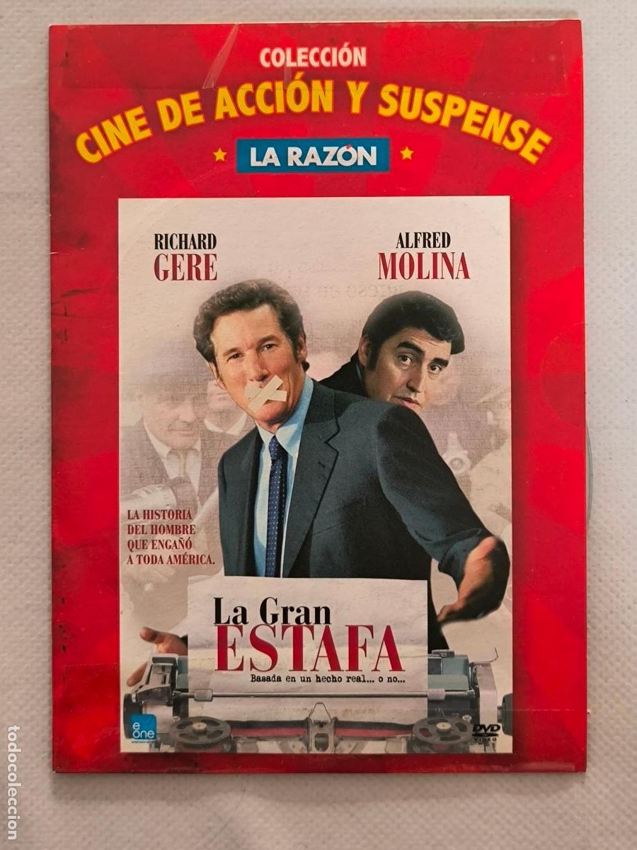 Cine: DVD LA GRAN ESTAFA - RICHARD GERE - FUNDA FINA CARTON (5U)