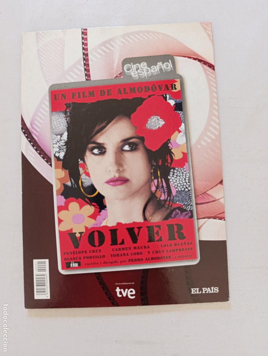 Cine: DVD VOLVER - ALMODOVAR - PENELOPE CRUZ - FUNDA FINA CARTON (CM)