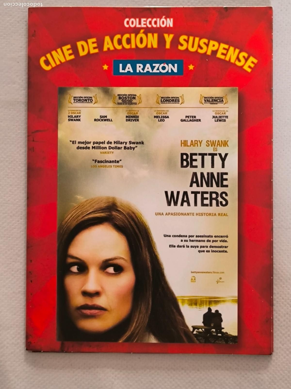 Cine: DVD BETTY ANNE WATERS - FUNDA FINA CARTON (5U)