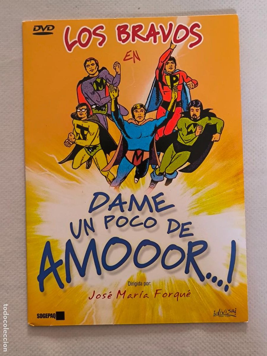 Cine: DVD DAME UN POCO DE AMOOOR....! - LOS BRAVOS - FUNDA FINA CARTON (5V)