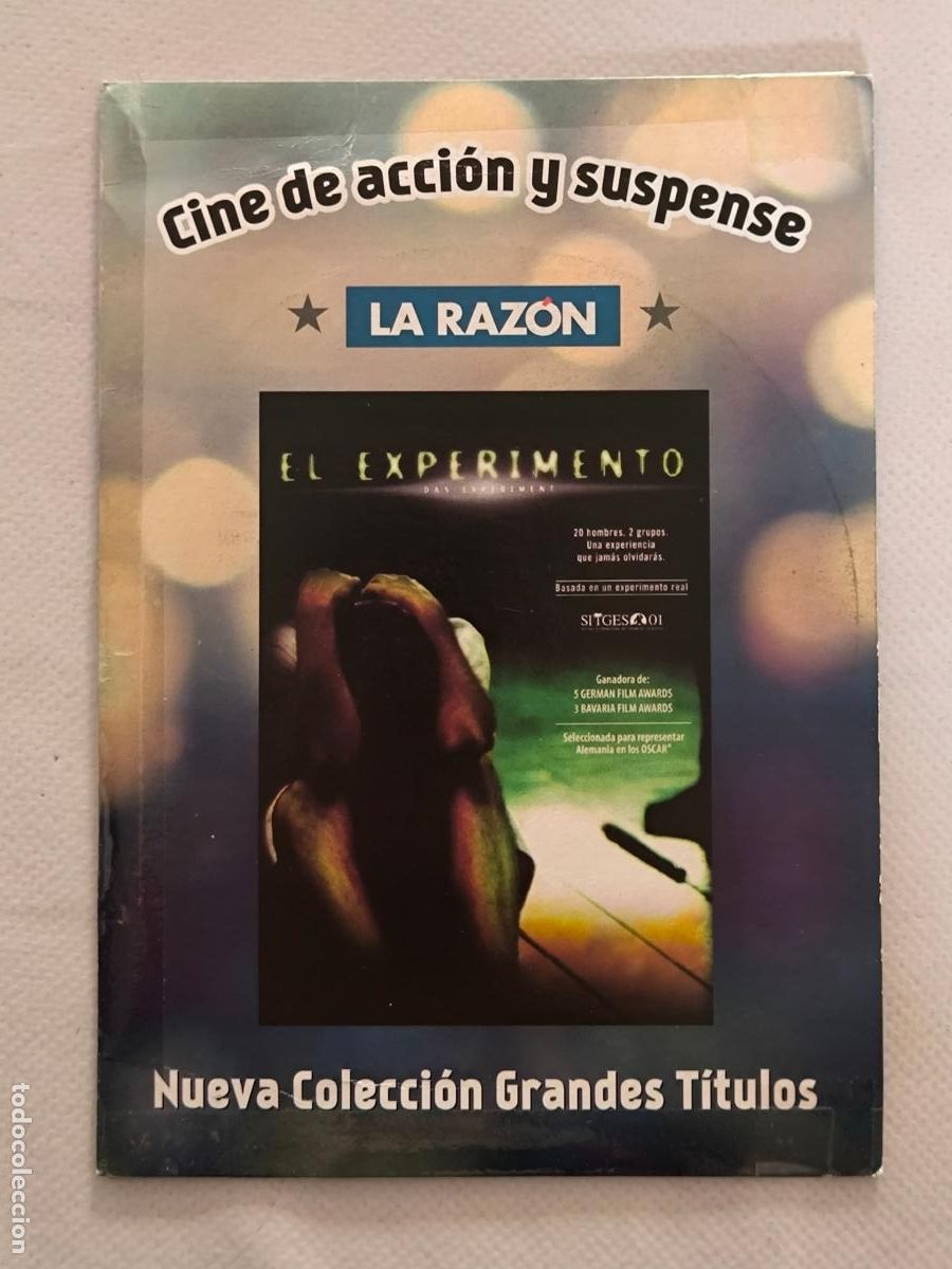 Cine: DVD EL EXPERIMENTO - FUNDA FINA CARTON (5V)