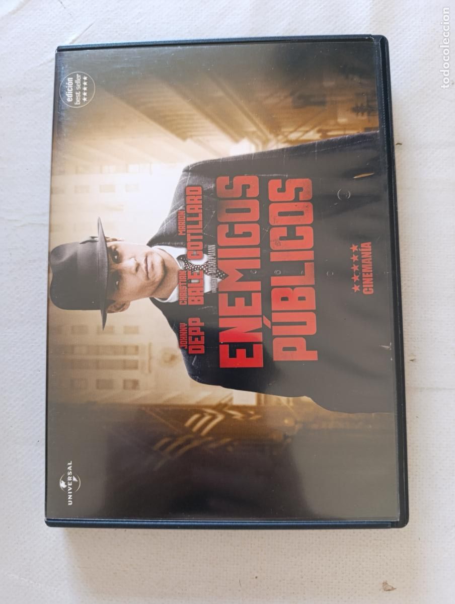 Cine: DVD ENEMIGOS PUBLICOS - JOHNNY DEPP, CHRISTIAN BALE, MARION COTILLARD (CM1)