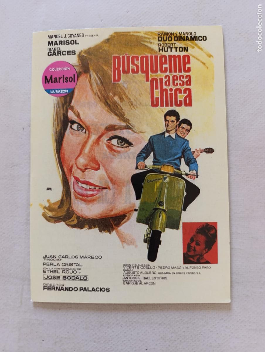 Cine: DVD BUSQUEME A ESA CHICA - MARISOL - FUNDA FINA CARTON (CM1)