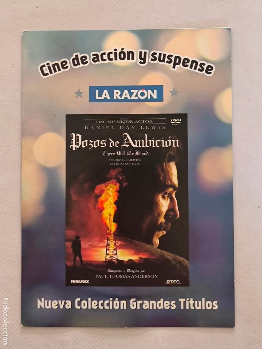 Cinema: DVD POZOS DE AMBICION (THERE WILL BE BLOOD) - FUNDA FINA CARTON (5X)