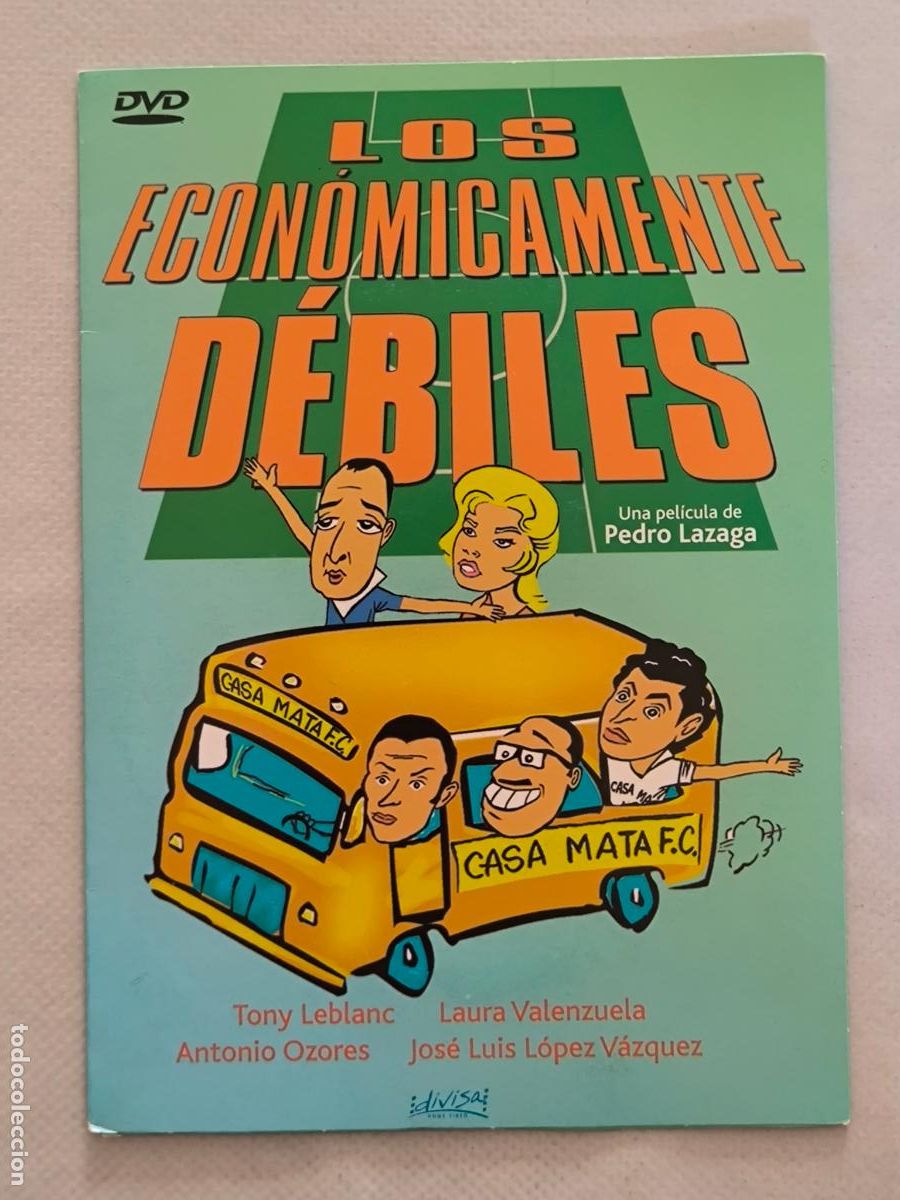 Cinema: DVD LOS ECONOMICAMENTE DEBILES - PEDRO LAZAGA - FUNDA FINA CARTON (5X)